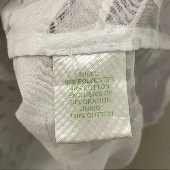 Lilly Pulitzer Women’s Small Sheer White Shirt Dress Button Cover Up *READ* - Picture 5 of 8